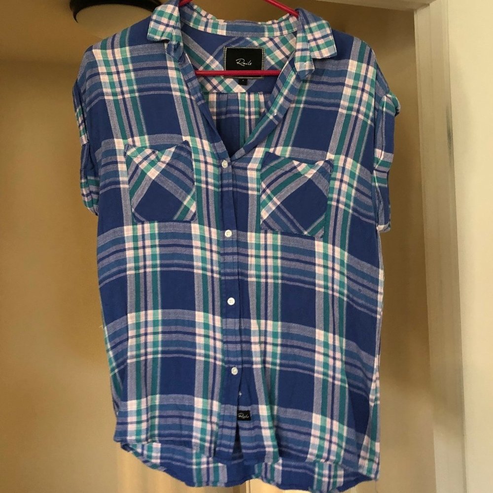 Rails Plaid Short Sleeve Button Down